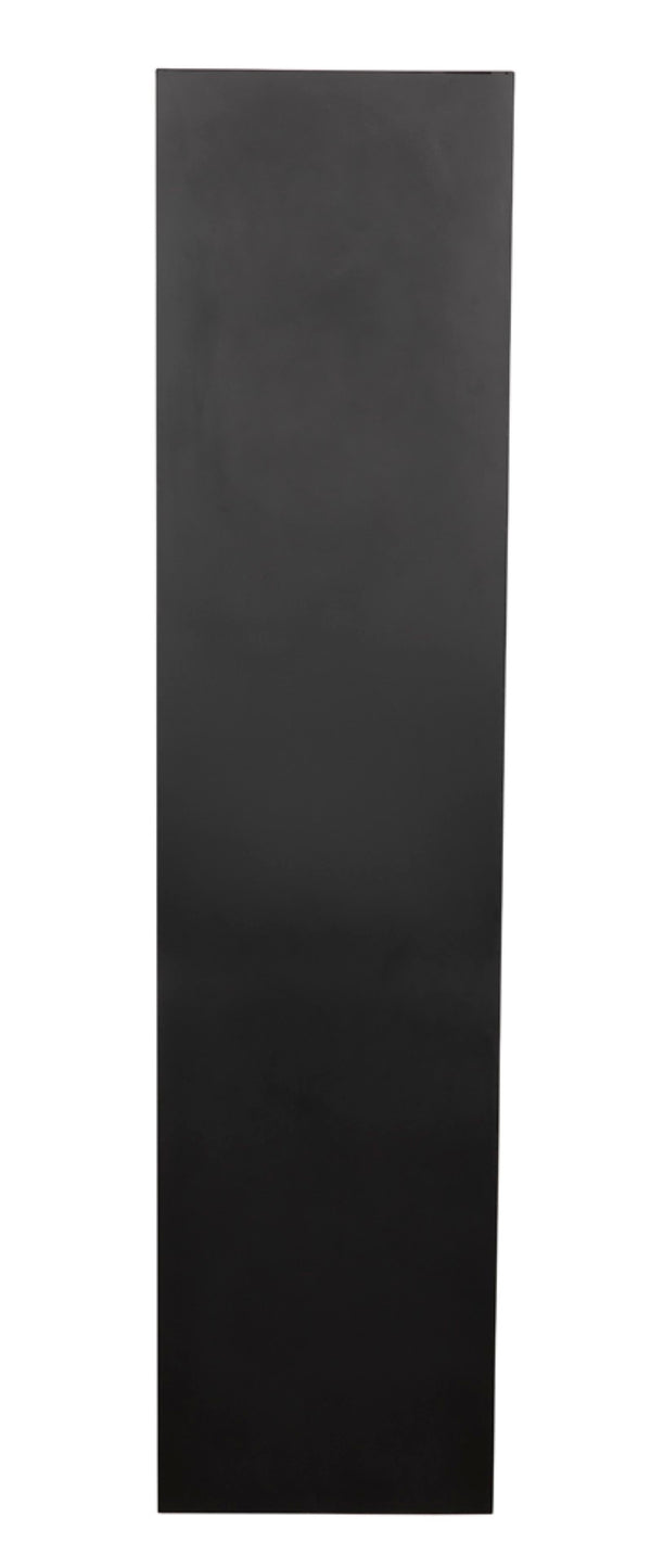 Noir Aqueduct Bookcase - Elegant Matte Black Iron Storage Solution with Architectural Design Appeal A GBCS240MTB-A