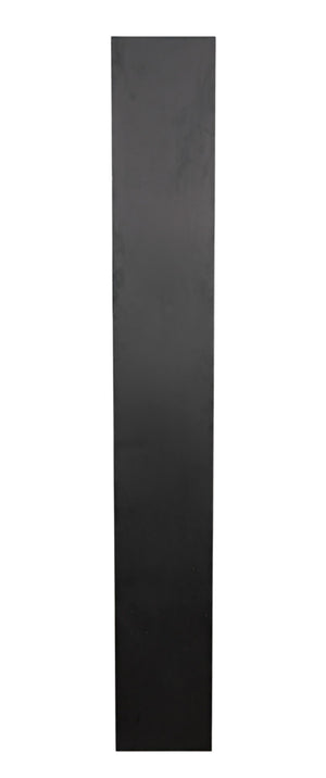 Noir Aqueduct Bookcase - Elegant Matte Black Iron Storage Solution with Architectural Design Appeal C GBCS240MTB-C