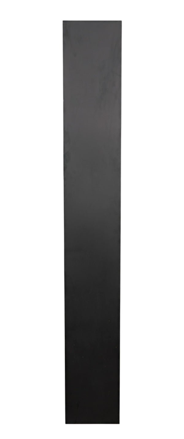 Noir Aqueduct Bookcase - Elegant Matte Black Iron Storage Solution with Architectural Design Appeal C GBCS240MTB-C