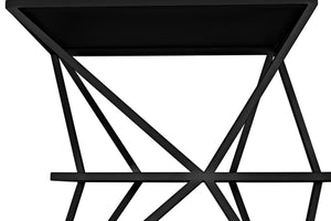 Noir Sutro Shelf - Industrial-Modern Black Iron Bookcase for Stylish Storage & Display in Any Space GBCS246MTB
