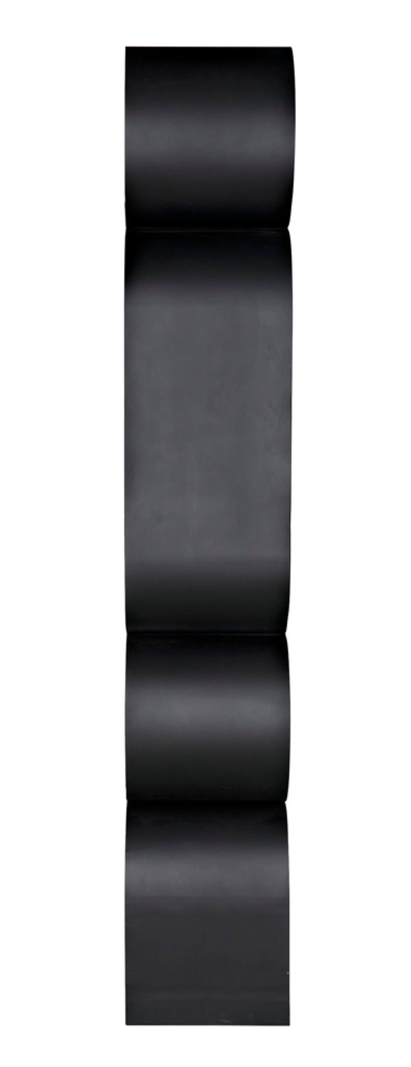 Noir Letty Bookcase – Sleek Iron Storage with Matte Black Finish for Modern Urban Interiors & Décor GBCS252MTB
