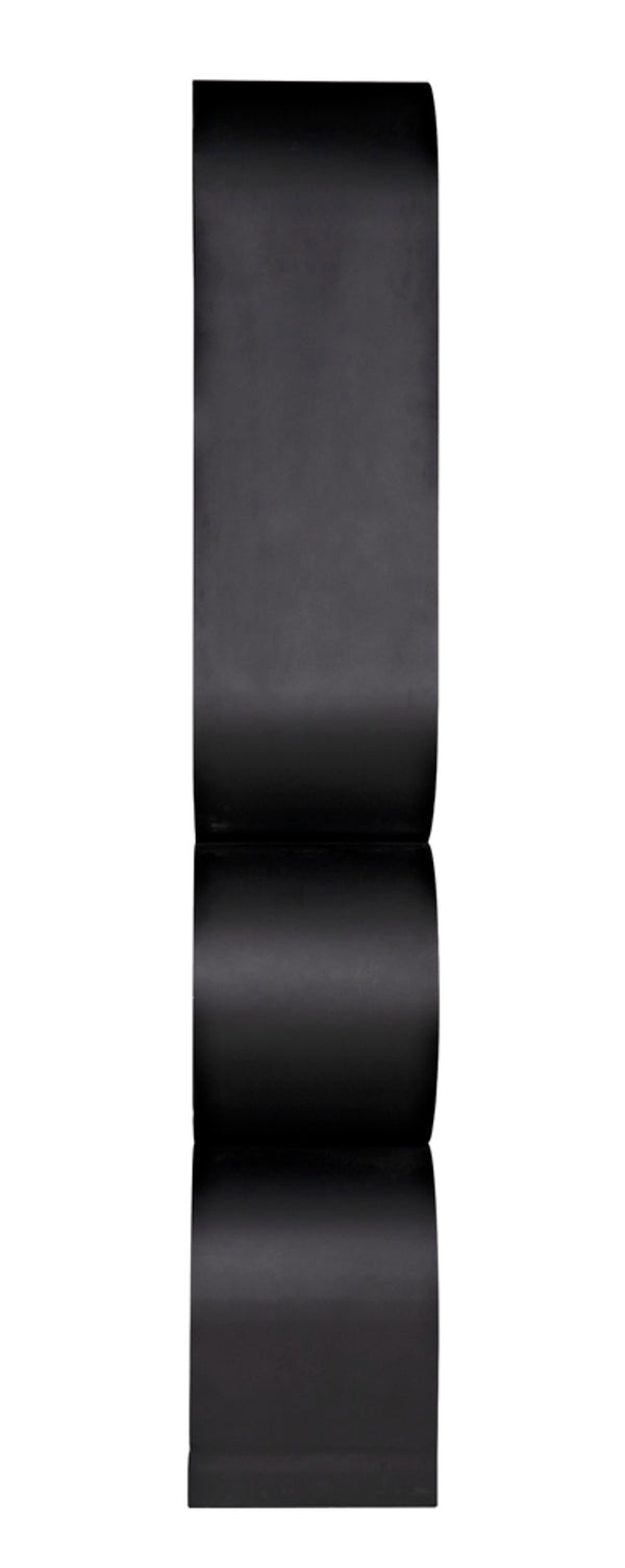 Noir Letty Bookcase – Sleek Iron Storage with Matte Black Finish for Modern Urban Interiors & Décor GBCS252MTB