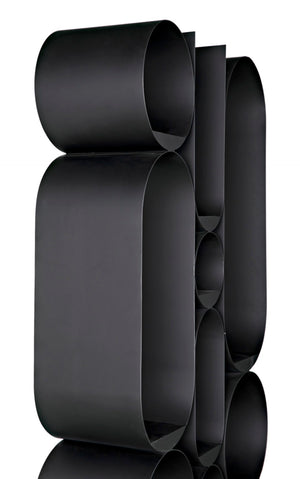 Noir Letty Bookcase – Sleek Iron Storage with Matte Black Finish for Modern Urban Interiors & Décor GBCS252MTB