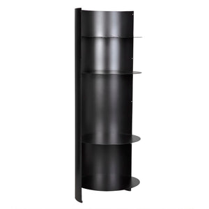 Noir Fassbender Bookcase Set of 3 - Industrial-Style Storage Solution for Modern Living & Workspace Decor GBCS260MTB-3