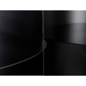 Noir Fassbender Bookcase Set of 3 - Industrial-Style Storage Solution for Modern Living & Workspace Decor GBCS260MTB-3