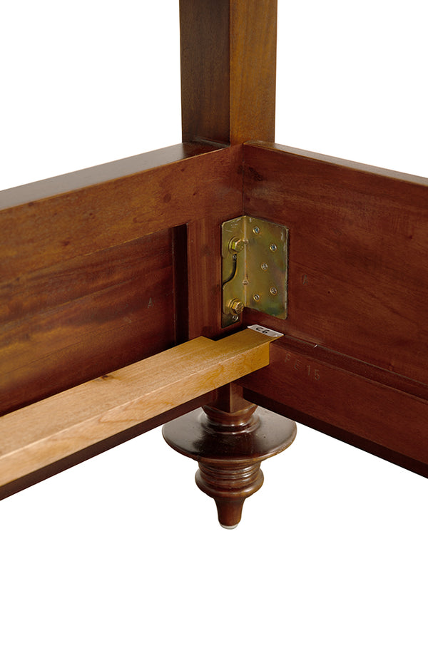Ferret Solid Mahogany Four Poster Bed Handcrafted Artisan Finish Elegant Bedroom Furniture