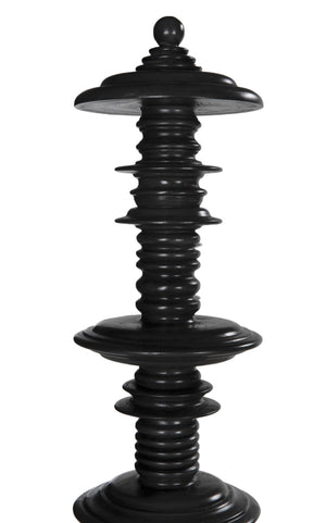 Noir Ferret Bed: Luxurious Hand-Carved Mahogany Design for Timeless Elegance and Lasting Comfort Pale Eastern King GBED109EKP