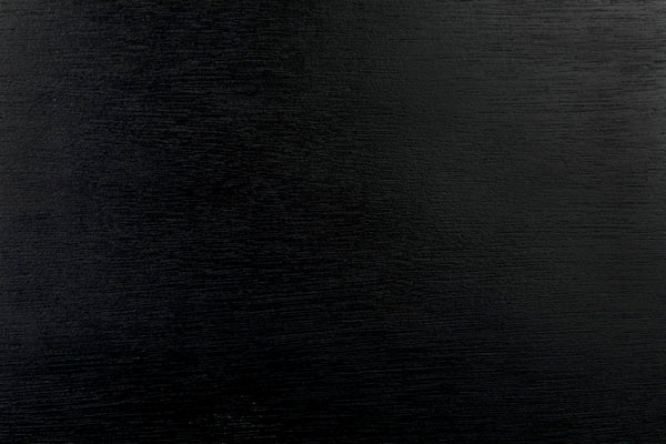 Noir Brancusi Bed - Modernist Four-Poster Design in Hand-Rubbed Black, Solid Mahogany Craftsmanship Queen GBED135QHB