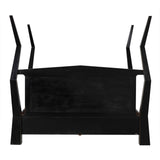 Patras Bed Eastern King GBED138EKHB Hand Rubbed Black Noir