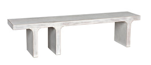 Kir Solid Mahogany Entryway Bench with Artisan Finish Modern Minimalist Coastal Seating