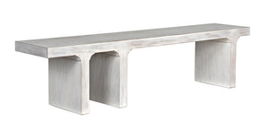 Kir Solid Mahogany Entryway Bench with Artisan Finish Modern Minimalist Coastal Seating