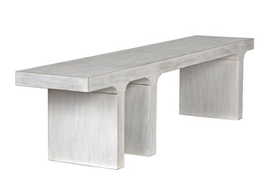 Kir Solid Mahogany Entryway Bench with Artisan Finish Modern Minimalist Coastal Seating