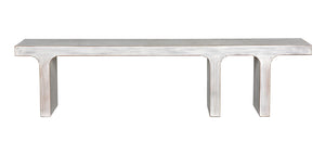 Kir Solid Mahogany Entryway Bench with Artisan Finish Modern Minimalist Coastal Seating