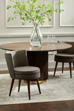 Gabby GBY-001 30"H x 20"W x 24"D, 30"H x 20"W x 24"D Dining Chair GBY001-SET  Upholstery: Brown; Base: Tan Surya