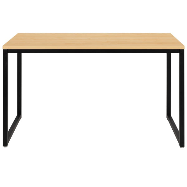 English Elm Tiverton Industrial Modern Desk - Versatile Commercial Grade Office Workstation for Home & Office Use Maple Top/Black Frame 47.25"L GC-GF156-12-MAP-BK-GG