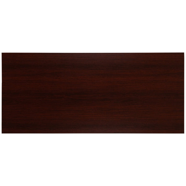 English Elm Modern Industrial Desk - 55" Sturdy Home Office Computer Desk, Durable & Stylish Design for Versatile Use GC-GF156-14-MHG-GG