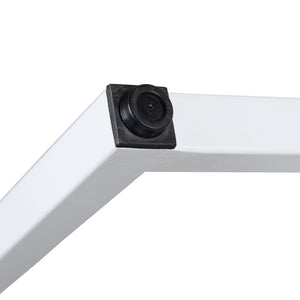 English Elm Kimberly Industrial Modern Desk - 47" Office Computer Workstation with Rustic Gray & White Finish GC-GF156W-12-GRY-GG