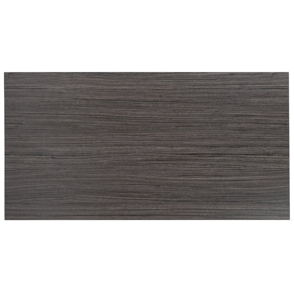 English Elm Kimberly Industrial Modern Desk - 47" Office Computer Workstation with Rustic Gray & White Finish GC-GF156W-12-GRY-GG