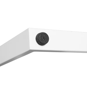 English Elm Kimberly Modern Industrial-Style Desk - Sturdy Home Office Workspace with Rustic Gray Finish - 55” GC-GF156W-14-GRY-GG