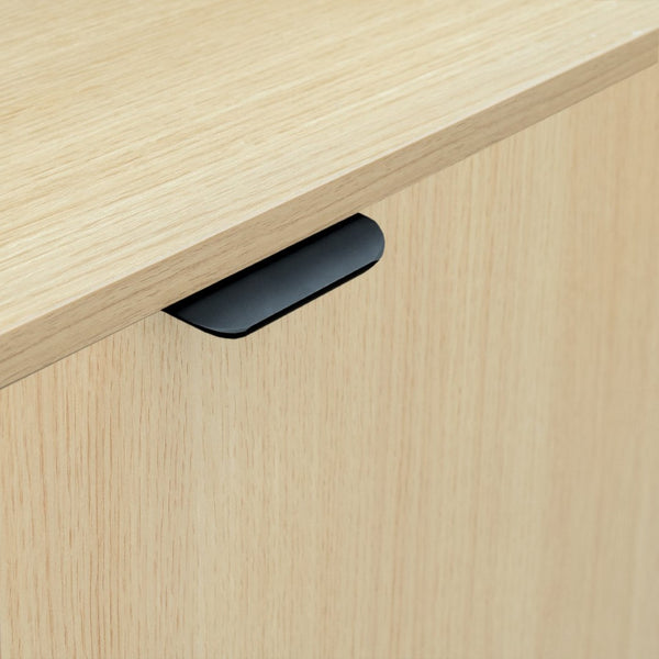 English Elm Dell Commercial Grade Trash Receptacle Enclosure with Tray Shelf and 8" Drop Hole for Easy Waste Access Oak GC-M-196-OAK-GG