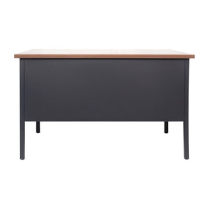 English Elm Cambridge Commercial Grade 30x48 Right Side Single Pedestal Desk with Locking Drawers for Offices Walnut GC-M-BLK-173-WLN-GG
