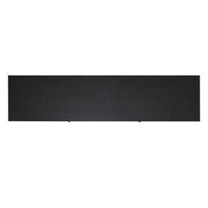 English Elm Sheffield Modern TV Stand for 80" TVs - Stylish Media Console with Glass Doors & Smart Storage Solutions Black 65" GC-MBLK65-BLK-GG