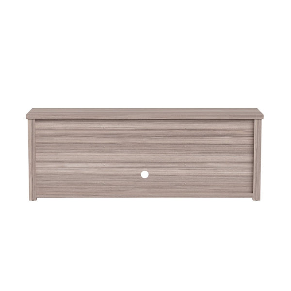 English Elm Sheffield Modern TV Stand for 80" TVs - Stylish Media Console with Glass Doors & Smart Storage Solutions Gray Wash Oak 65" GC-MBLK65-GY-GG