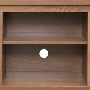 English Elm Sheffield Modern TV Stand for 80" TVs - Stylish Media Console with Glass Doors & Smart Storage Solutions Walnut 65" GC-MBLK65-WAL-GG