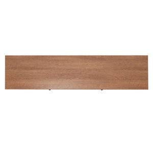 English Elm Sheffield Modern TV Stand for 80" TVs - Stylish Media Console with Glass Doors & Smart Storage Solutions Walnut 65" GC-MBLK65-WAL-GG