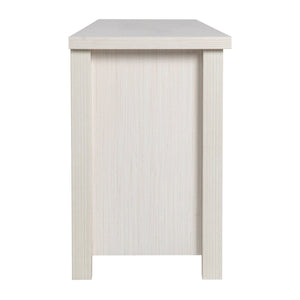 English Elm Sheffield Modern TV Stand for 80" TVs - Stylish Media Console with Glass Doors & Smart Storage Solutions White Wash 65" GC-MBLK65-WH-GG