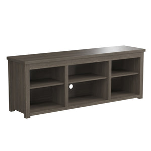 English Elm Kilead Farmhouse TV Stand for Up to 80" TVs - Stylish Engineered Wood Media Console with Open Storage Espresso 65" GC-MBLK66-ESP-GG