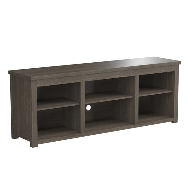 English Elm Kilead Farmhouse TV Stand for Up to 80" TVs - Stylish Engineered Wood Media Console with Open Storage Espresso 65" GC-MBLK66-ESP-GG