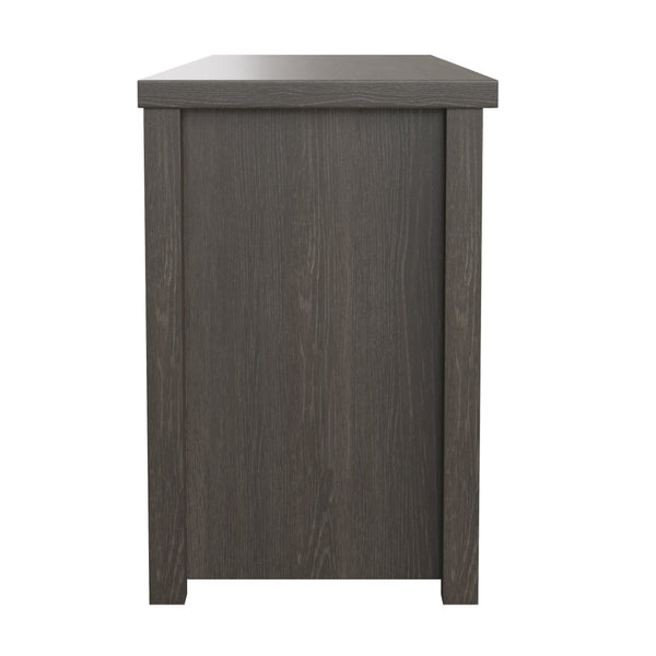 English Elm Kilead Farmhouse TV Stand for Up to 80" TVs - Stylish Engineered Wood Media Console with Open Storage Espresso 65" GC-MBLK66-ESP-GG