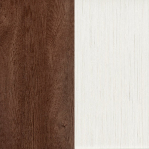 English Elm Charlotte Modern Farmhouse Barn Door TV Stand - Stylish Entertainment Center with Ample Storage Space White 59" GC-MBLK67-WH-GG