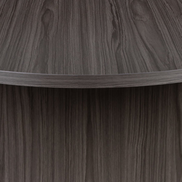 English Elm Jones Oval Conference Table - Elegant Racetrack Design for Professional Meetings & Collaborative Spaces Rustic Gray 35"W x 72"D x 29.5"H GC-TL1035-GRY-GG