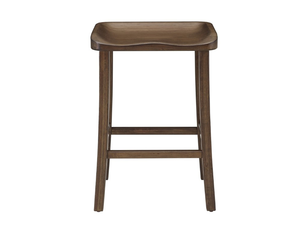 Greenington Tulip Solid Bamboo Counter Stools Sculptural Organic Modern Seating for Kitchen Dining Black Walnut GC0602CSBL