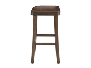 Greenington Tulip Solid Bamboo Counter Stools Sculptural Organic Modern Seating for Kitchen Dining Black Walnut GC0602CSBL