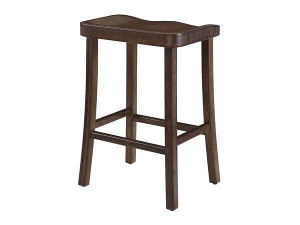 Greenington Tulip Solid Bamboo Counter Stools Sculptural Organic Modern Seating for Kitchen Dining Black Walnut GC0602CSBL