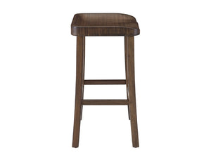 Greenington Tulip Solid Bamboo Counter Stools Sculptural Organic Modern Seating for Kitchen Dining Black Walnut GC0602CSBL
