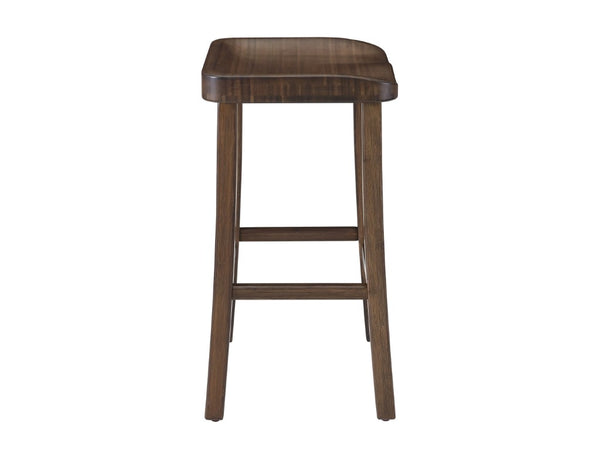 Greenington Tulip Solid Bamboo Counter Stools Sculptural Organic Modern Seating for Kitchen Dining Black Walnut GC0602CSBL
