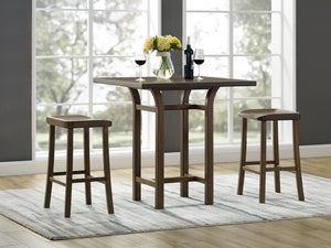 Greenington Tulip Solid Bamboo Counter Stools Sculptural Organic Modern Seating for Kitchen Dining Black Walnut GC0602CSBL