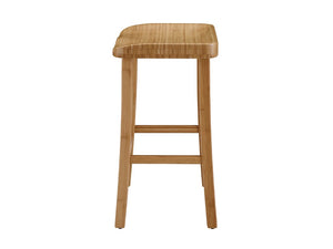 Greenington Tulip Solid Moso Bamboo Counter Height Stools Eco Friendly Pair for Kitchen Bars Caramelized GC0602CS