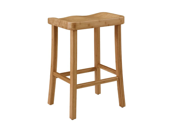 Greenington Tulip Solid Moso Bamboo Counter Height Stools Eco Friendly Pair for Kitchen Bars Caramelized GC0602CS
