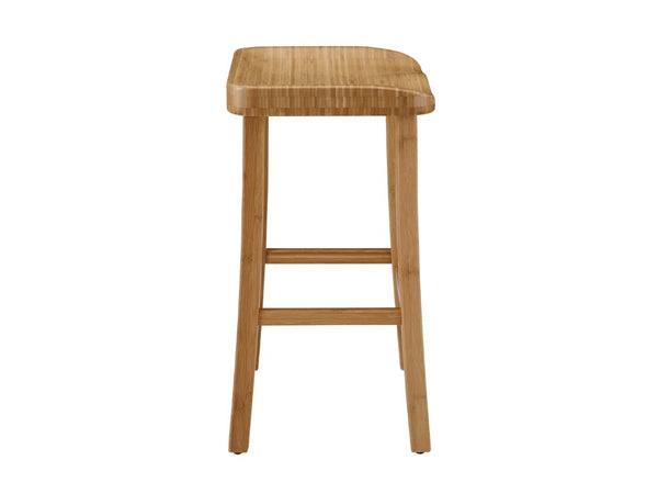Greenington Tulip Solid Moso Bamboo Counter Height Stools Eco Friendly Pair for Kitchen Bars Caramelized GC0602CS