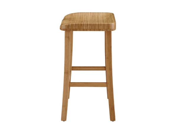 Greenington Tulip Solid Bamboo Bar Stools Ergonomic Seat Eco Friendly Kitchen Seating Set GC0602H
