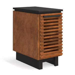 Legends Furniture Bridgevine Home Graceland 13" Chairside Table, Fully Assembled, Black With Bourbon Finish Black And Bourbon, Black And Brown Poplar Solids And Okoume Veneers Gc4410.Bnb