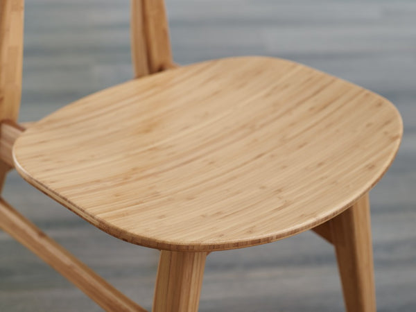 Greenington Cassia Solid Bamboo Dining Chairs Mid-century Danish Style Eco Friendly Set of 2 GCA001CA