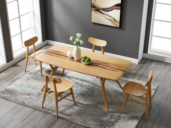 Greenington Cassia Solid Bamboo Dining Chairs Mid-century Danish Style Eco Friendly Set of 2 GCA001CA