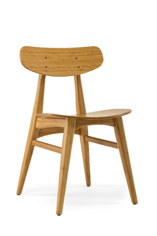 Greenington Cassia Solid Bamboo Dining Chairs Mid-century Danish Style Eco Friendly Set of 2 GCA001CA