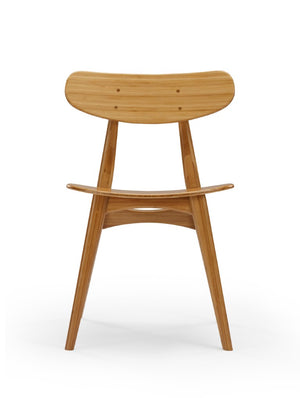 Greenington Cassia Solid Bamboo Dining Chairs Mid-century Danish Style Eco Friendly Set of 2 GCA001CA